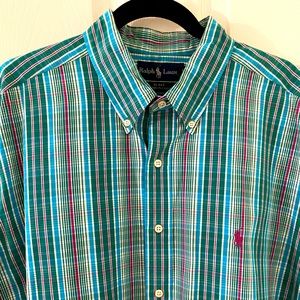 MENS Ralph Lauren short sleeve shirt, XXL